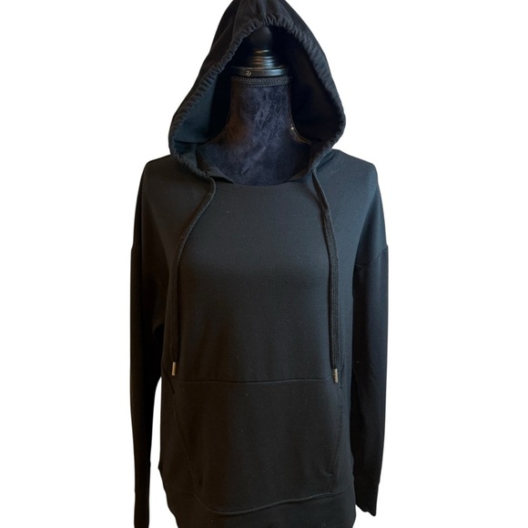 Apana Black Knit Lightweight Hoodie - Picture 1 of 7